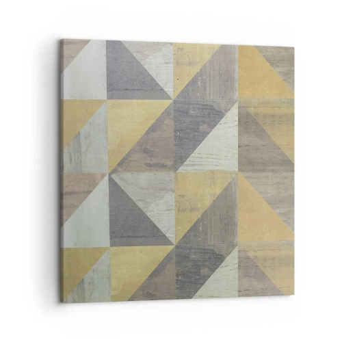 Schilderen op canvas - Op de hoek van de driehoek - 50x50 cm