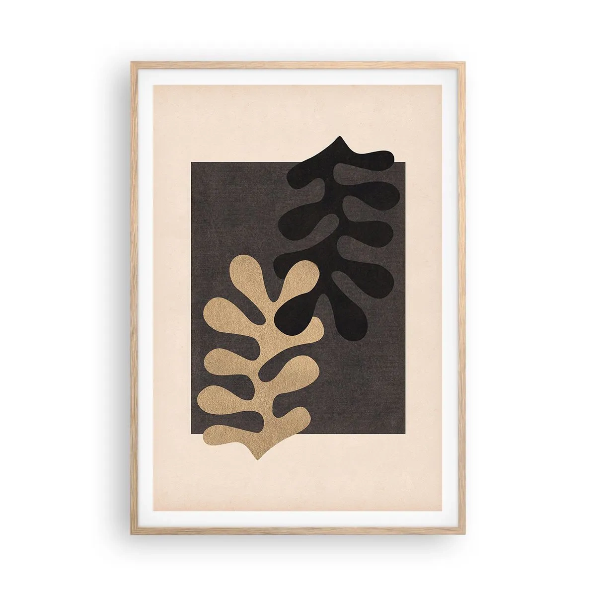 Een poster in een licht eiken lijst - Afwezigheid en complement - 70x100 cm