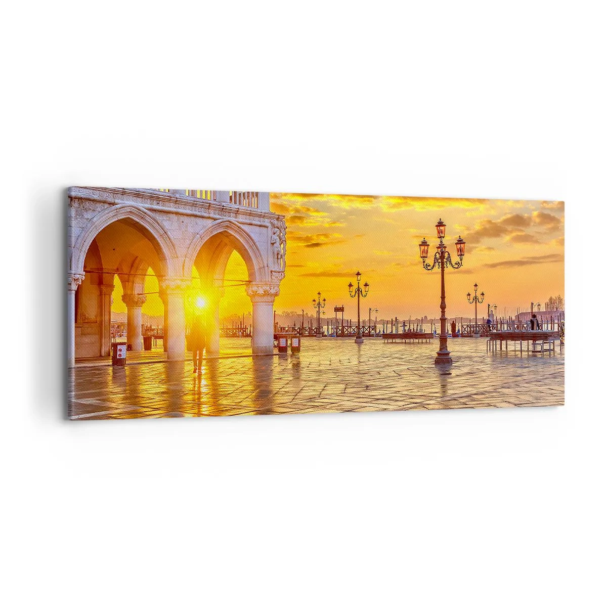 Schilderen op canvas - Waar is iedereen? - 100x40 cm