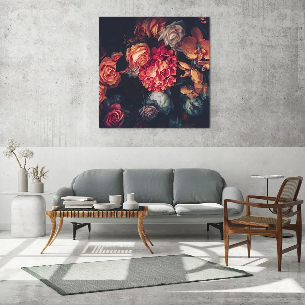 Schilderen op glas - Zoals bij de Hollandse meesters - 70x70 cm