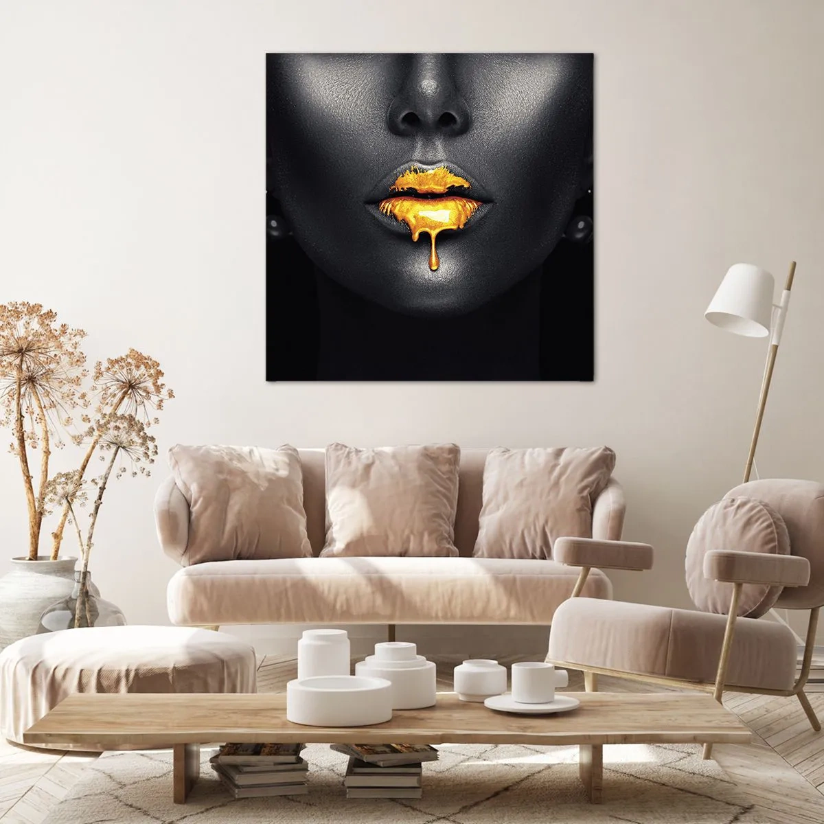 Schilderen op canvas - Goldmouth - 60x60 cm