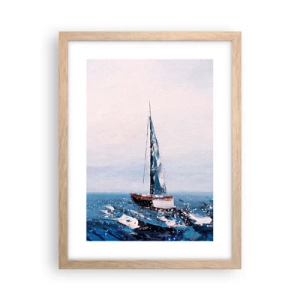 Een poster in een licht eiken lijst - Broederschap van de wind - 30x40 cm