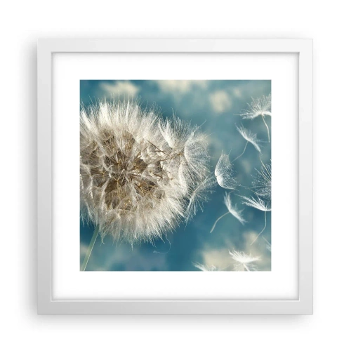 Poster in een witte lijst - Engelen adem - 30x30 cm