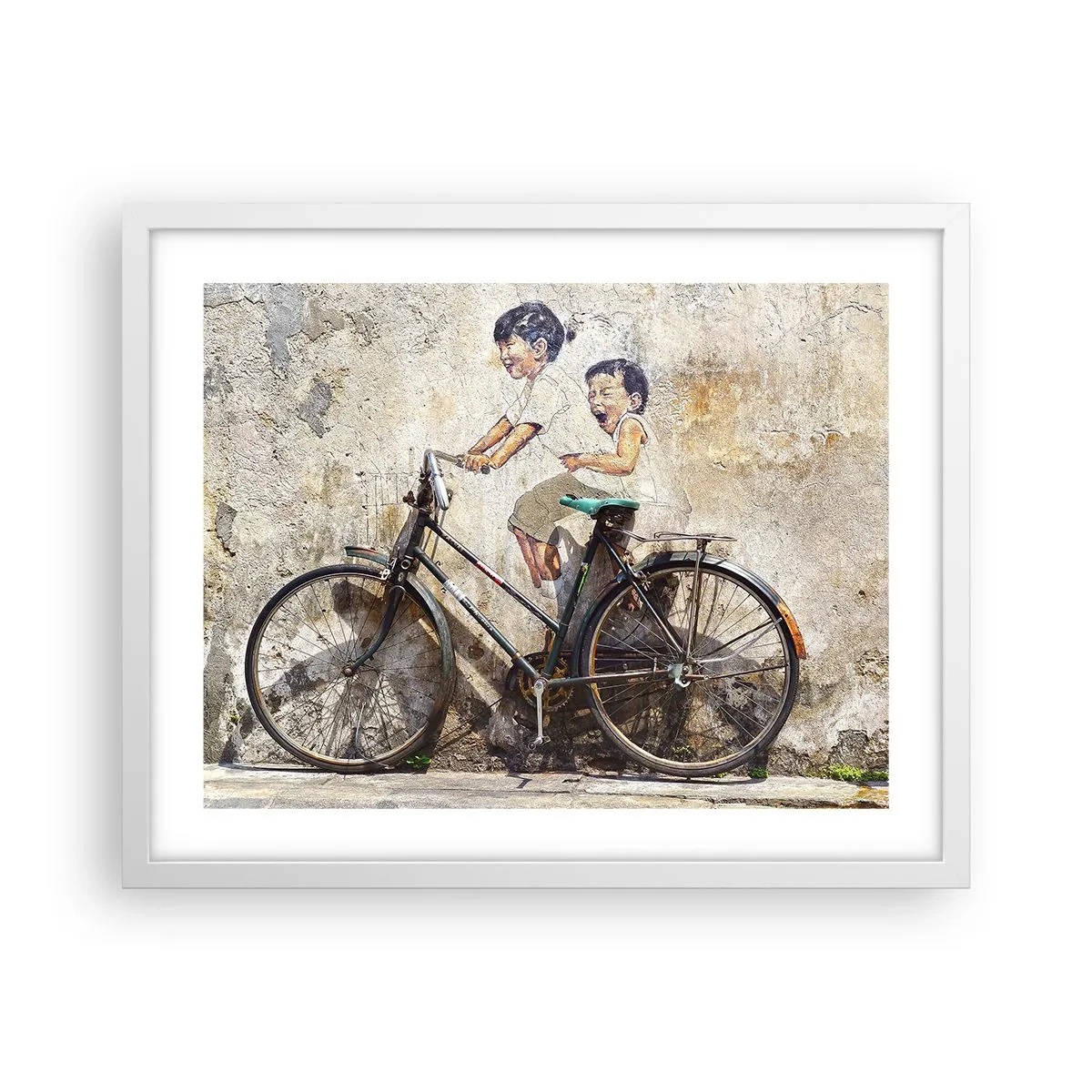 Poster in een witte lijst - Waar of niet waar? - 50x40 cm