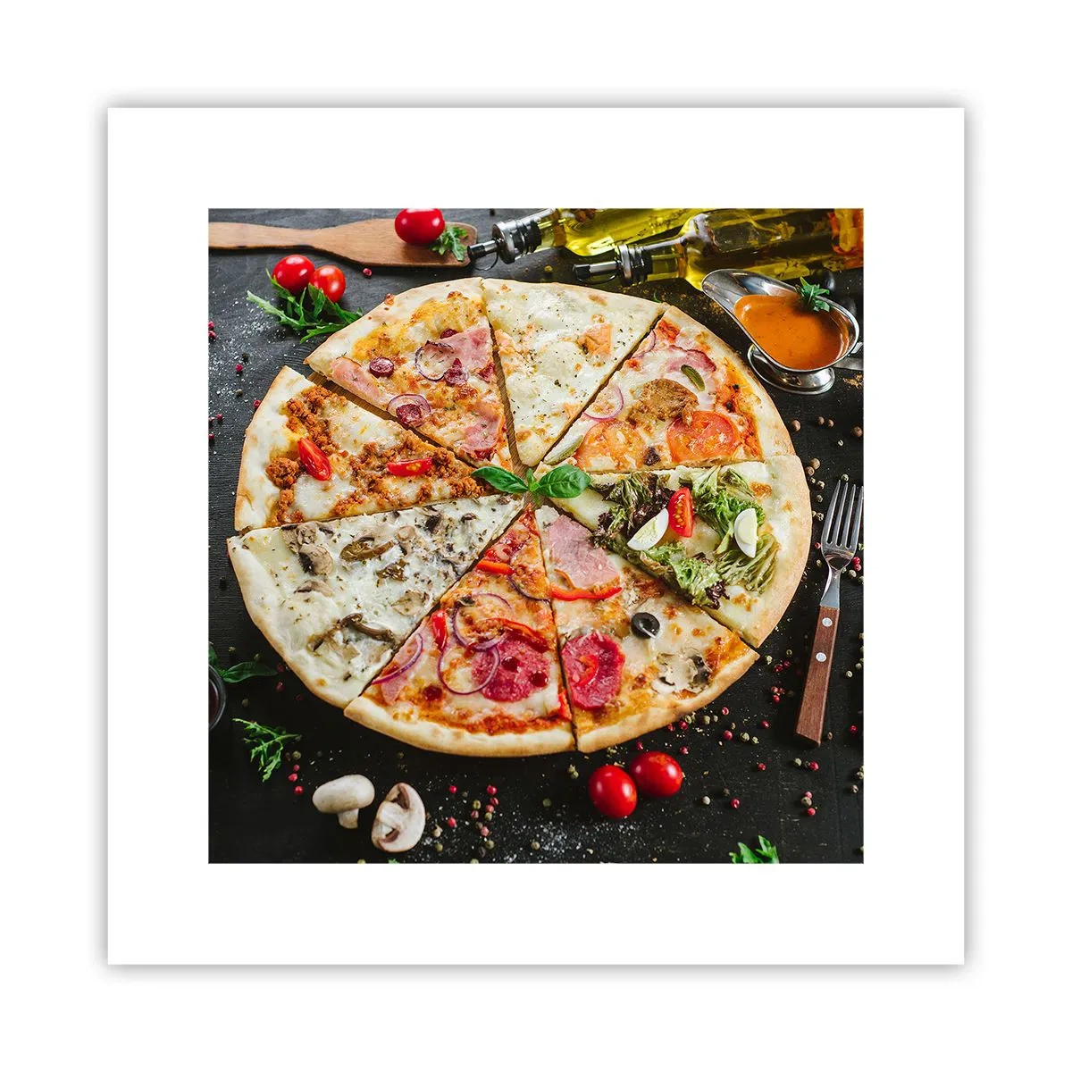 Poster - Een scala aan smaken - 30x30 cm