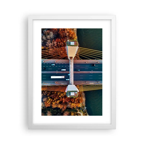 Poster in een witte lijst - BEYOND the waters, beyond the forest - 30x40 cm