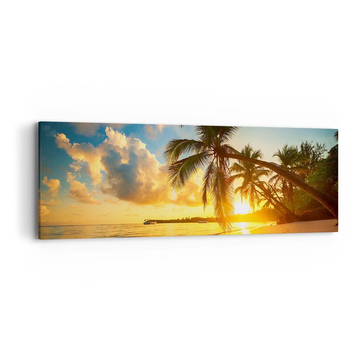 Schilderen op canvas - Caribische droom - 90x30 cm