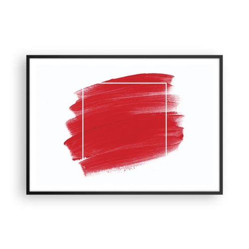 Poster in een zwarte lijst - Uit het frame - 100x70 cm