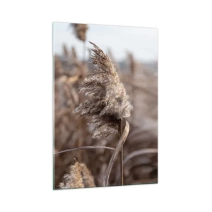 Schilderen op glas - Tijd om met de wind mee te gaan - 50x70 cm