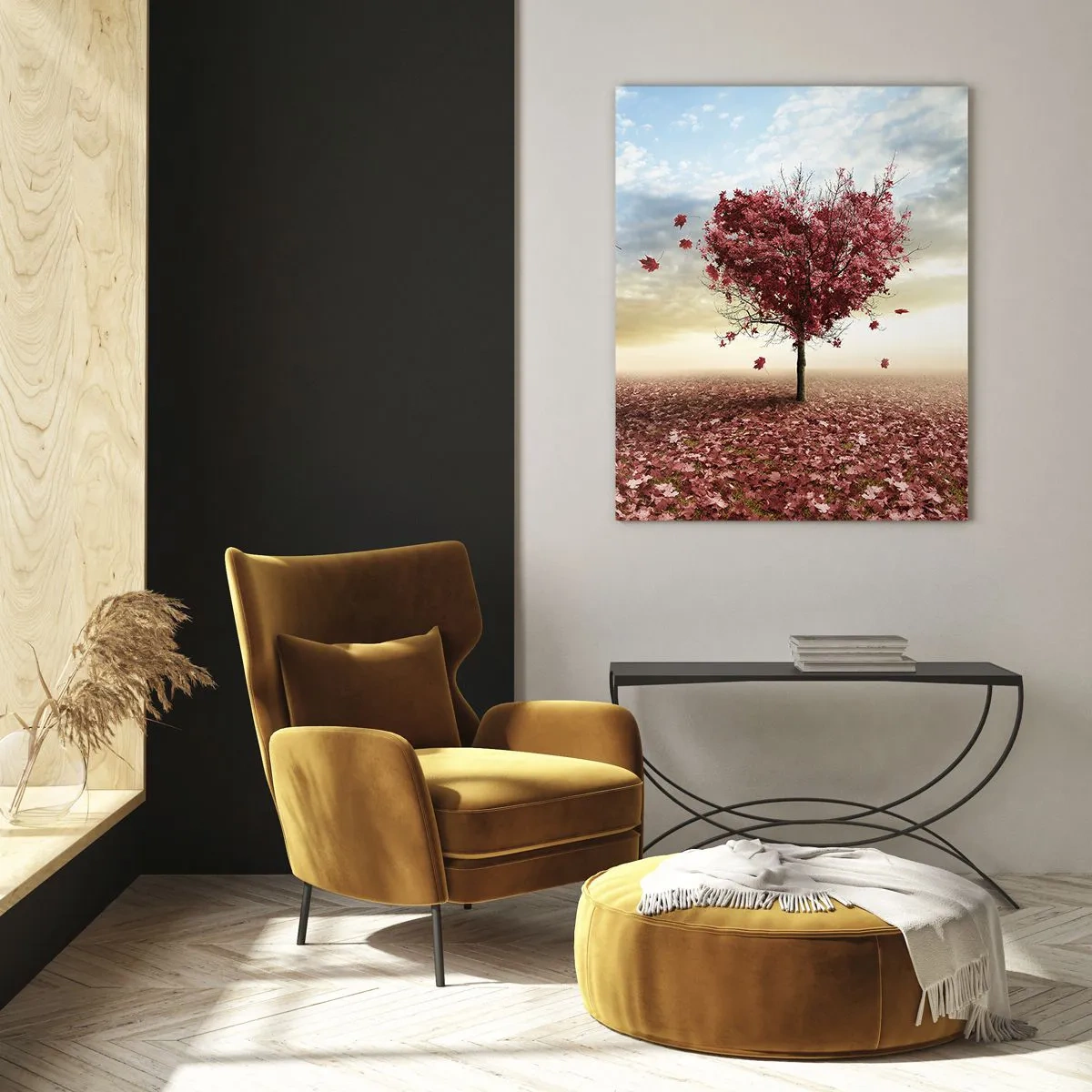 Schilderen op glas - Word ook verliefd - 50x70 cm