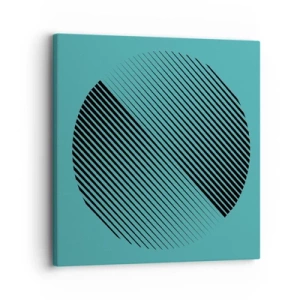 Schilderen op canvas - Cirkel – een geometrische variatie - 30x30 cm