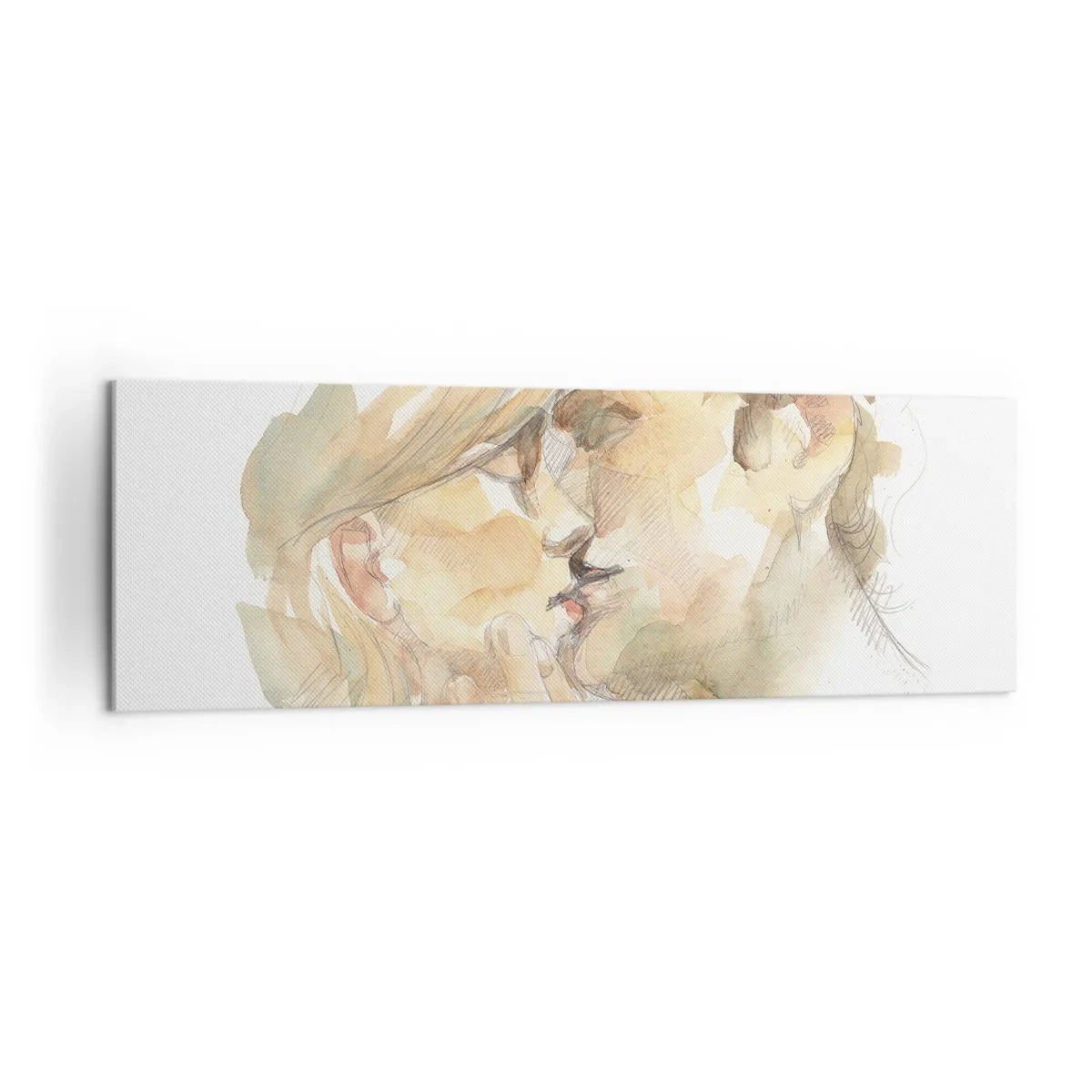 Schilderen op canvas - De helft gevonden? - 160x50 cm