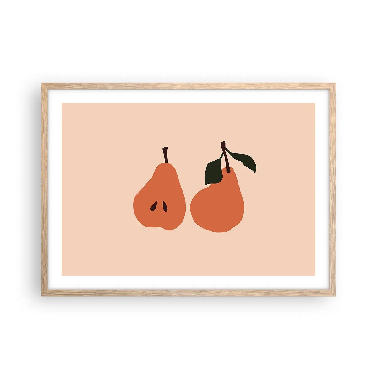 Een poster in een licht eiken lijst - Zoetheid zelf - 70x50 cm