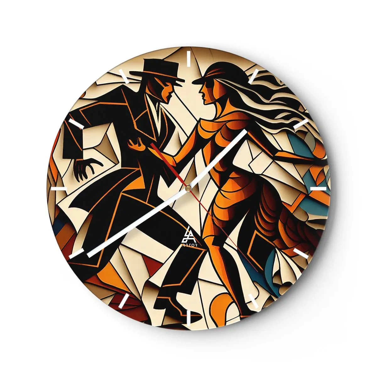 Wandklok - Klok - Dans van pasie - 30x30 cm