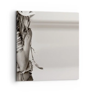 Schilderen op canvas - Waarom een ​​meisje - 70x70 cm