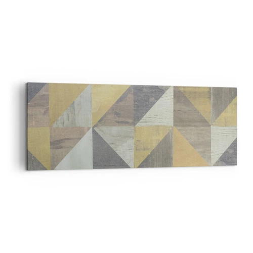 Schilderen op canvas - Op de hoek van de driehoek - 140x50 cm