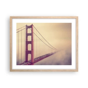 Een poster in een licht eiken lijst - Tussen hemel en aarde - 50x40 cm