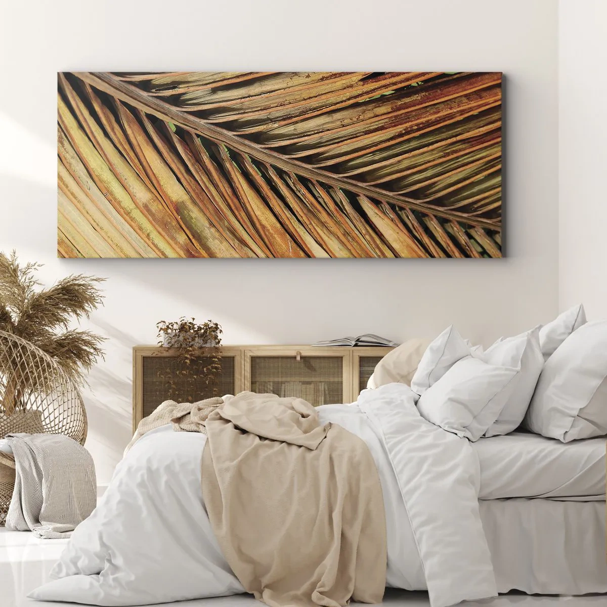 Schilderen op canvas - Kokos goud - 160x50 cm