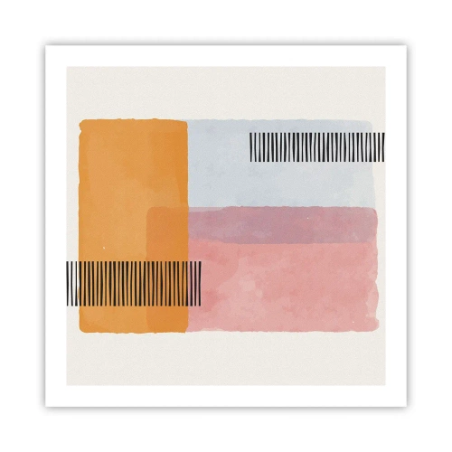 Poster - Van hoek tot hoek - 60x60 cm