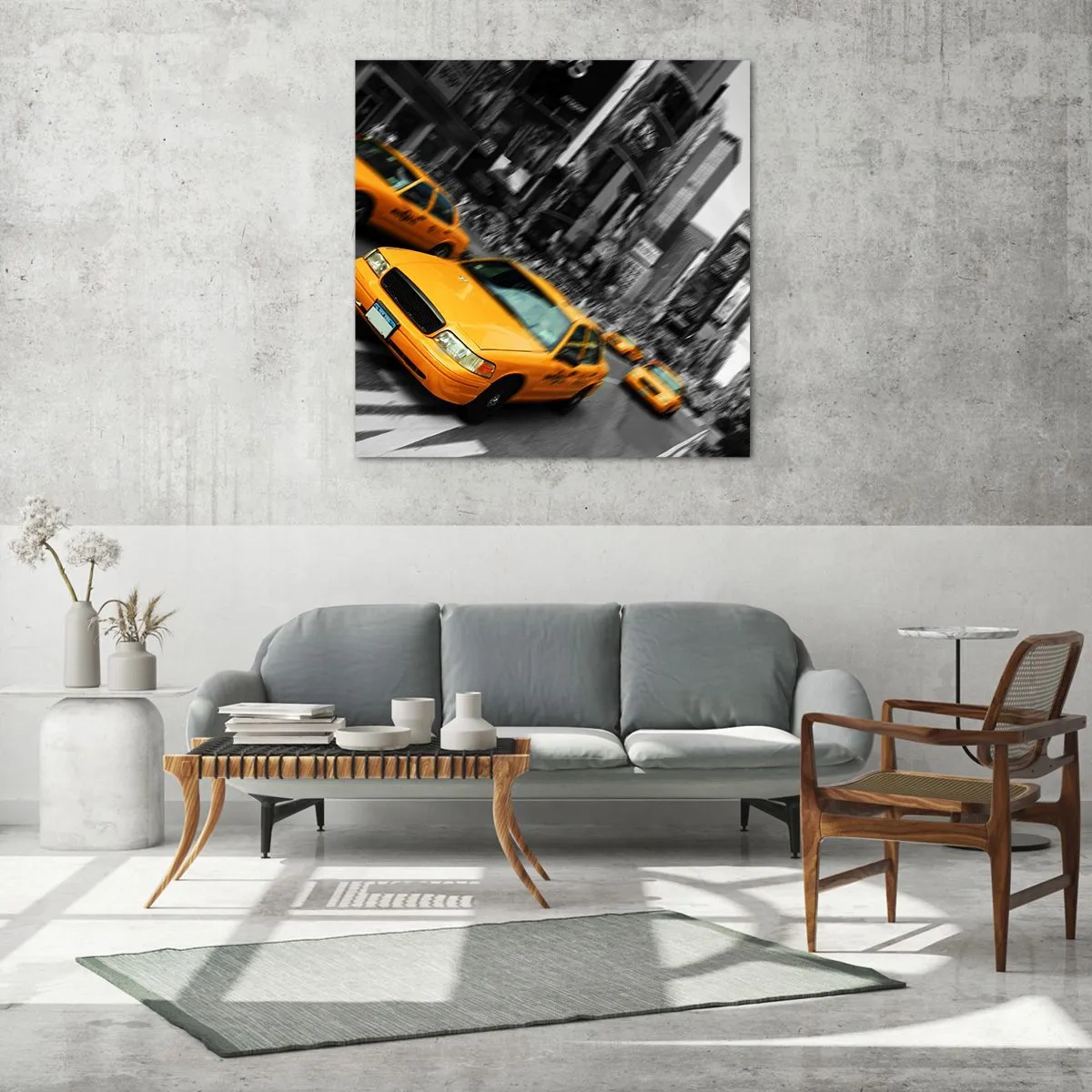 Schilderen op glas - New York City druppels zonneschijn - 30x30 cm