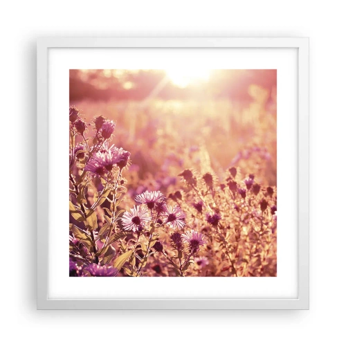 Poster in een witte lijst - Voordat de zomer voorbij is - 40x40 cm