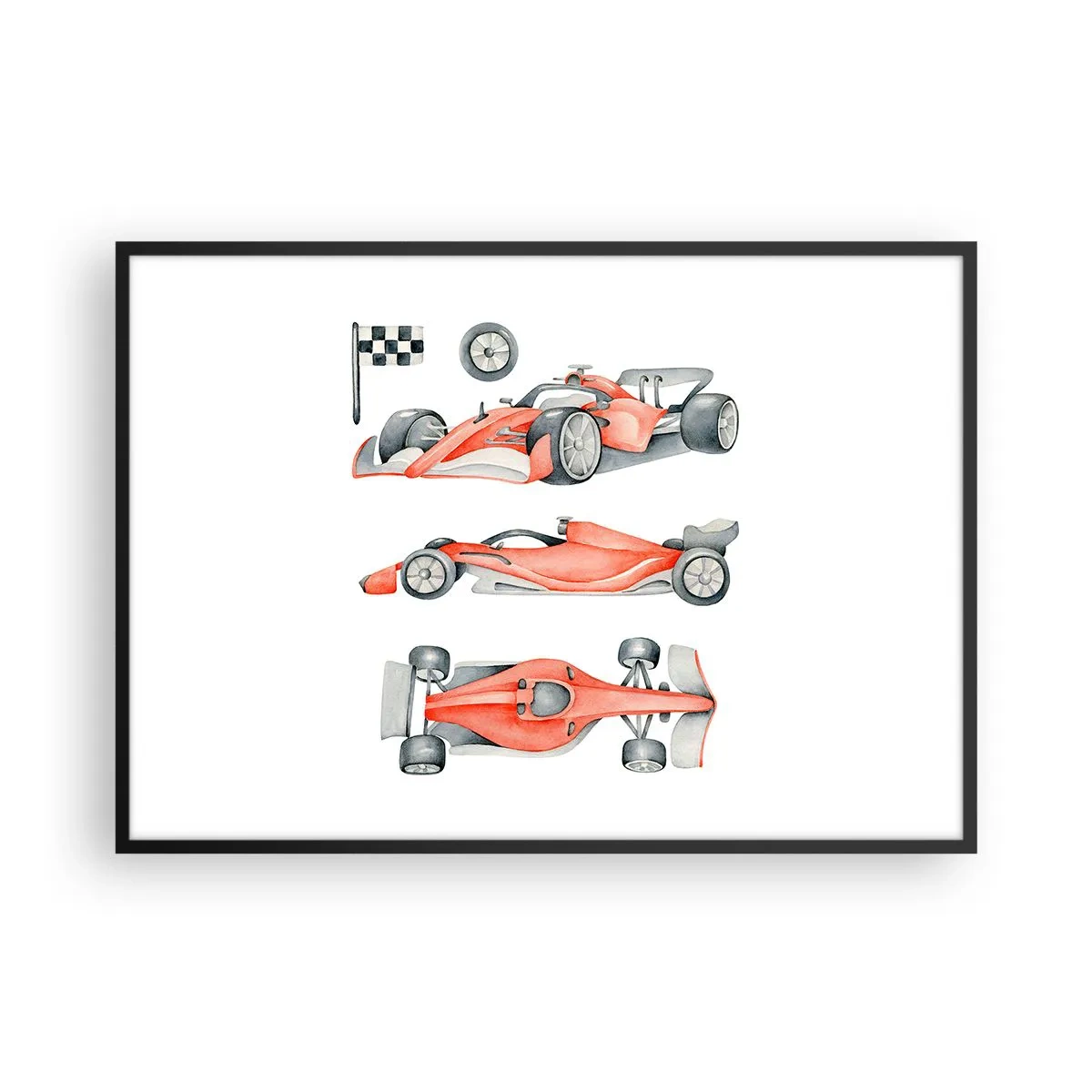 Poster in een zwarte lijst - Jaag je droom na - 100x70 cm