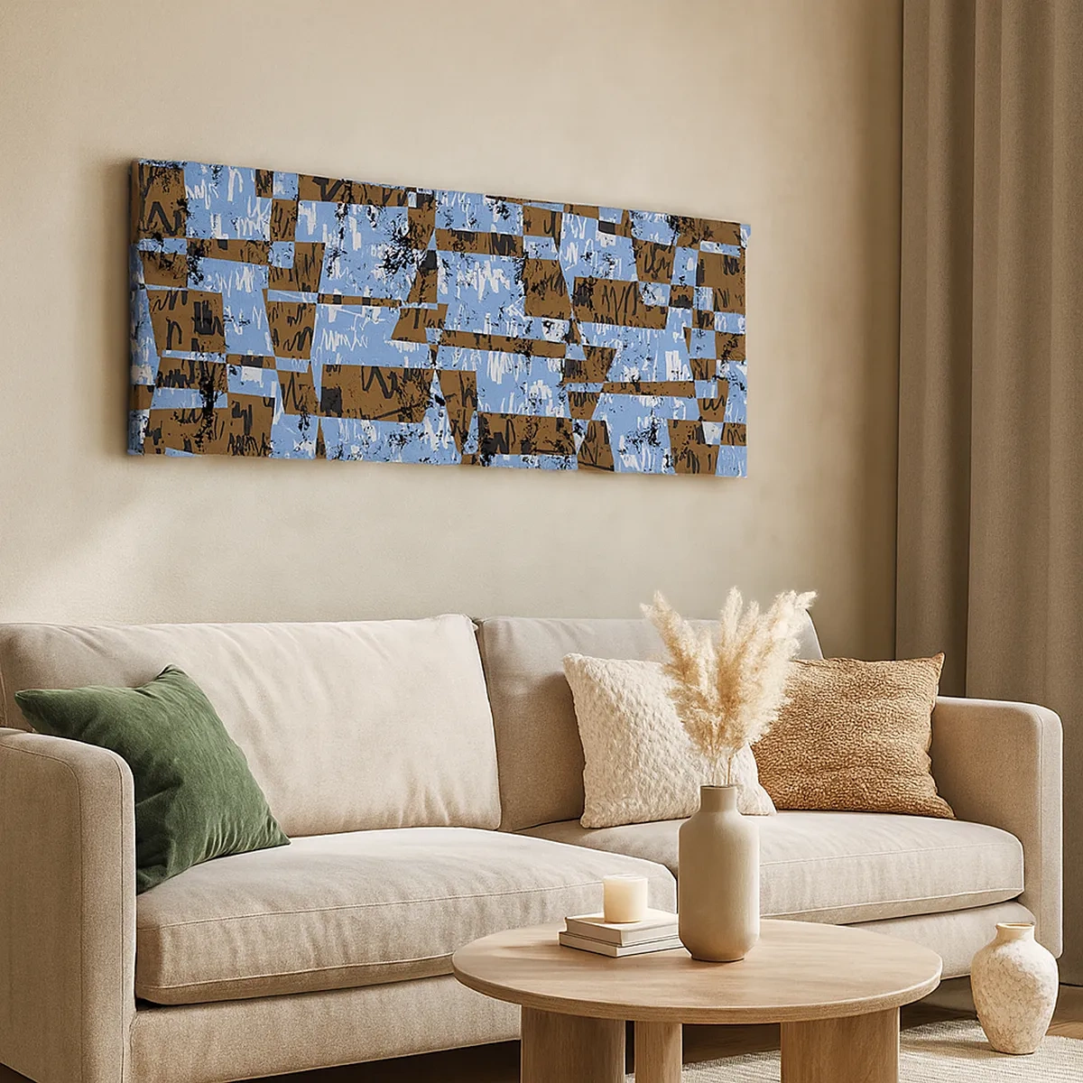 Schilderen op canvas - Een niet-menselijke knipsel - 30x30 cm