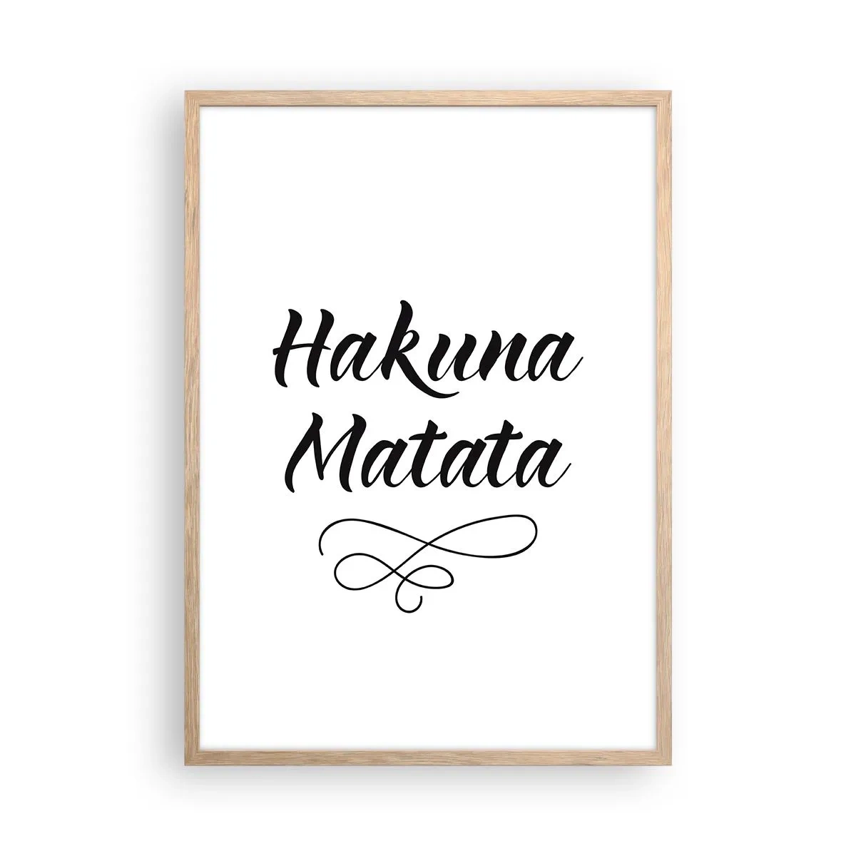 Een poster in een licht eiken lijst - Beste advies - 50x70 cm