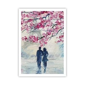 Poster - Een romantische wandeling - 70x100 cm
