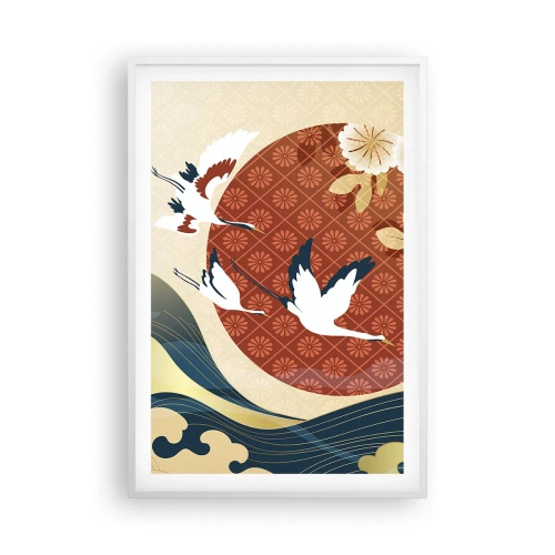 Poster in een witte lijst - Japans sprookje - 61x91 cm