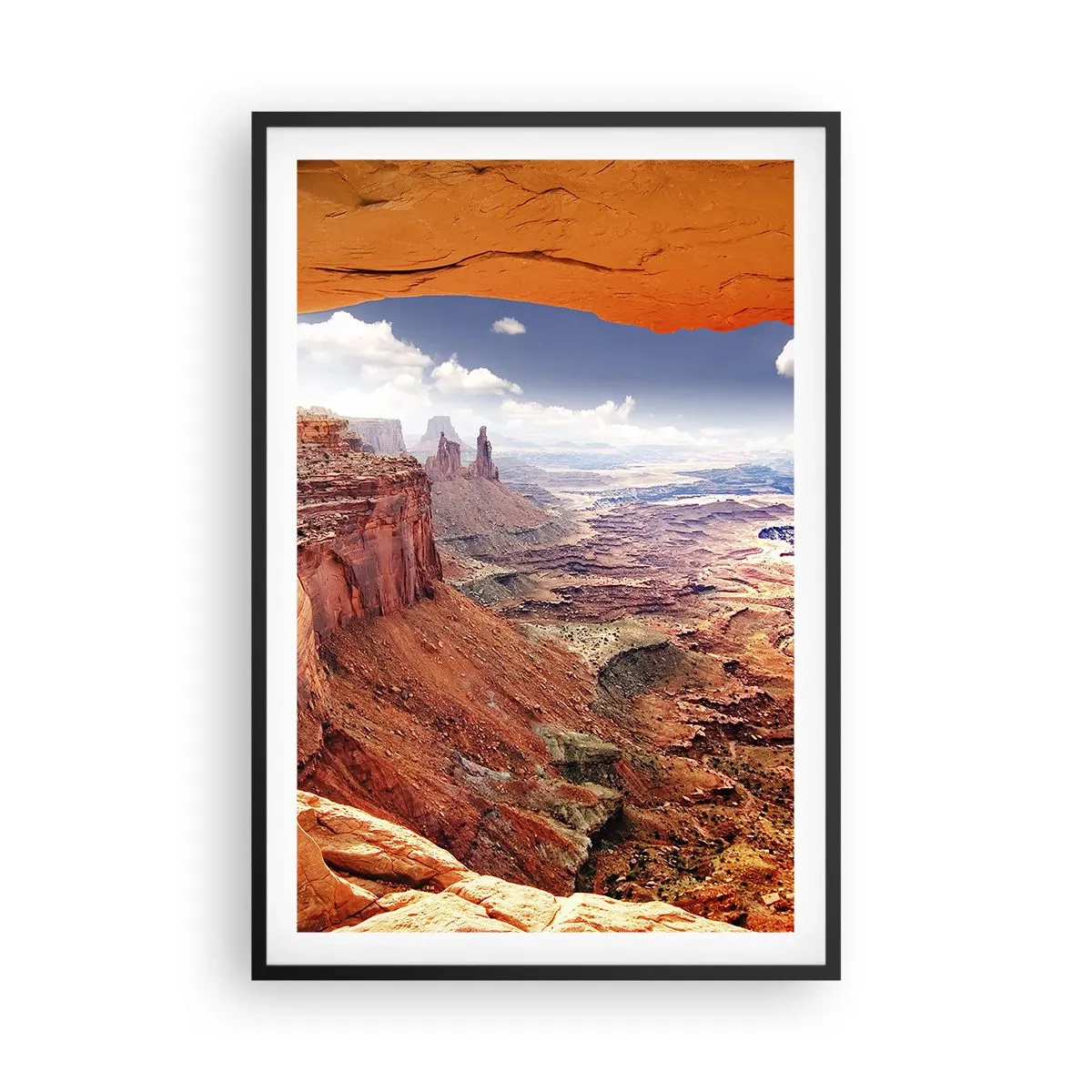 Poster in een zwarte lijst - Door de natuur zelf gebeeldhouwd - 61x91 cm