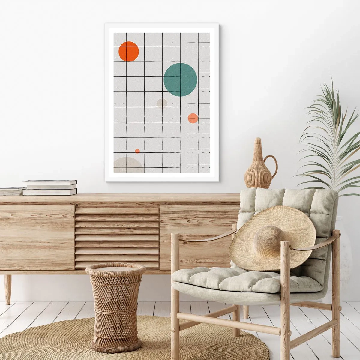 Poster in een witte lijst - Gevangen. Wij of zij? - 61x91 cm