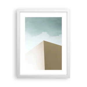 Poster in een witte lijst - De geometrie van een zonnige zomer - 30x40 cm