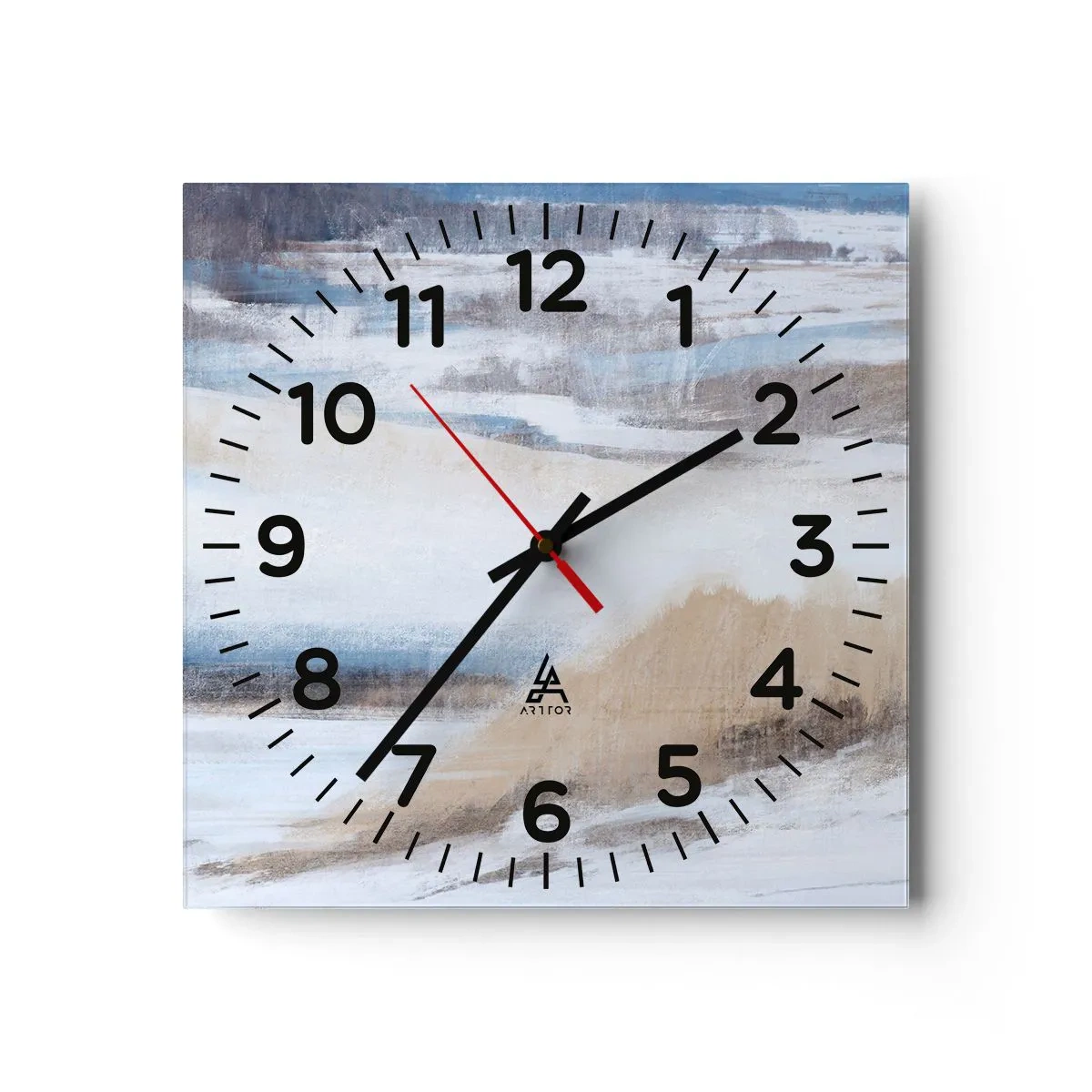 Wandklok - Klok - Winterse compositie - 30x30 cm