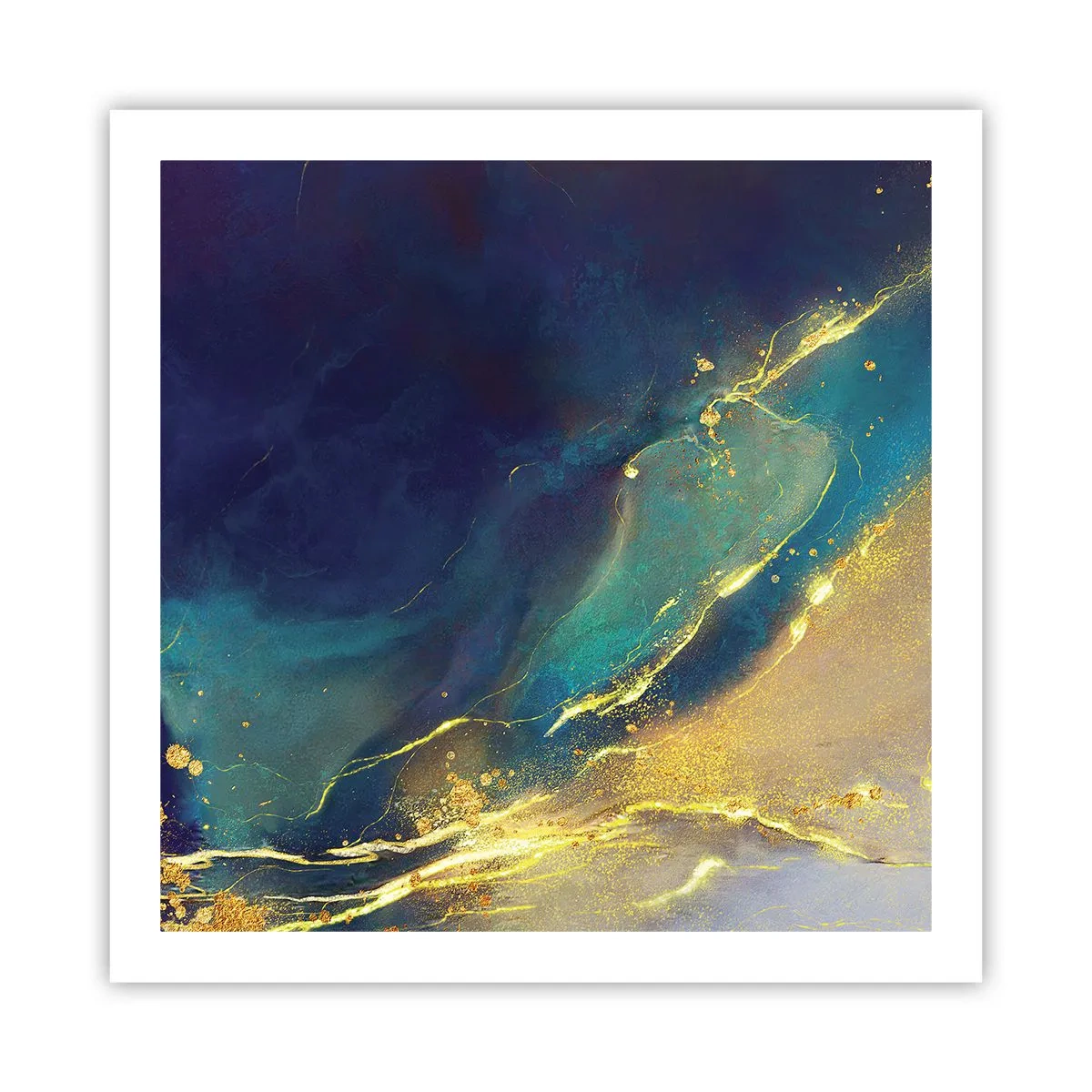 Poster - De gouden poel - 60x60 cm