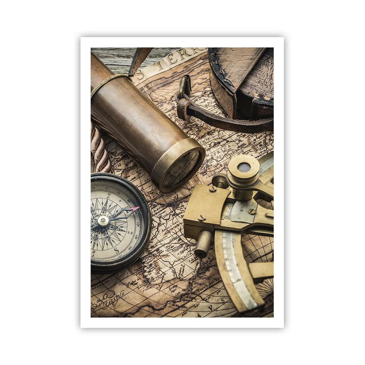 Poster - Zet koers - 70x100 cm