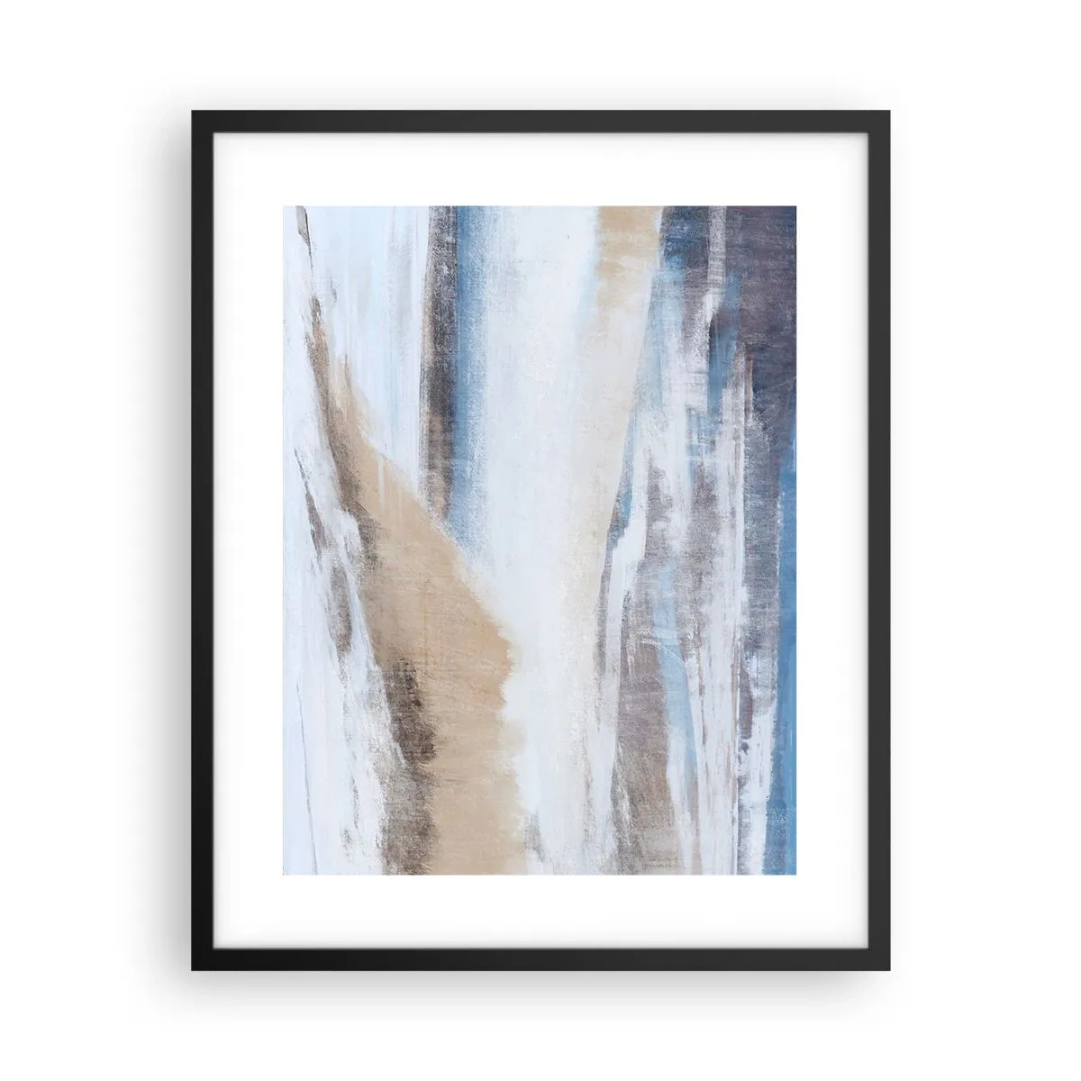 Poster in een zwarte lijst - Winterse compositie - 40x50 cm