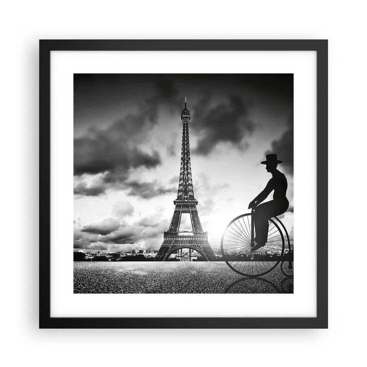 Poster in een zwarte lijst - Verlangen naar Belle Epoque - 40x40 cm