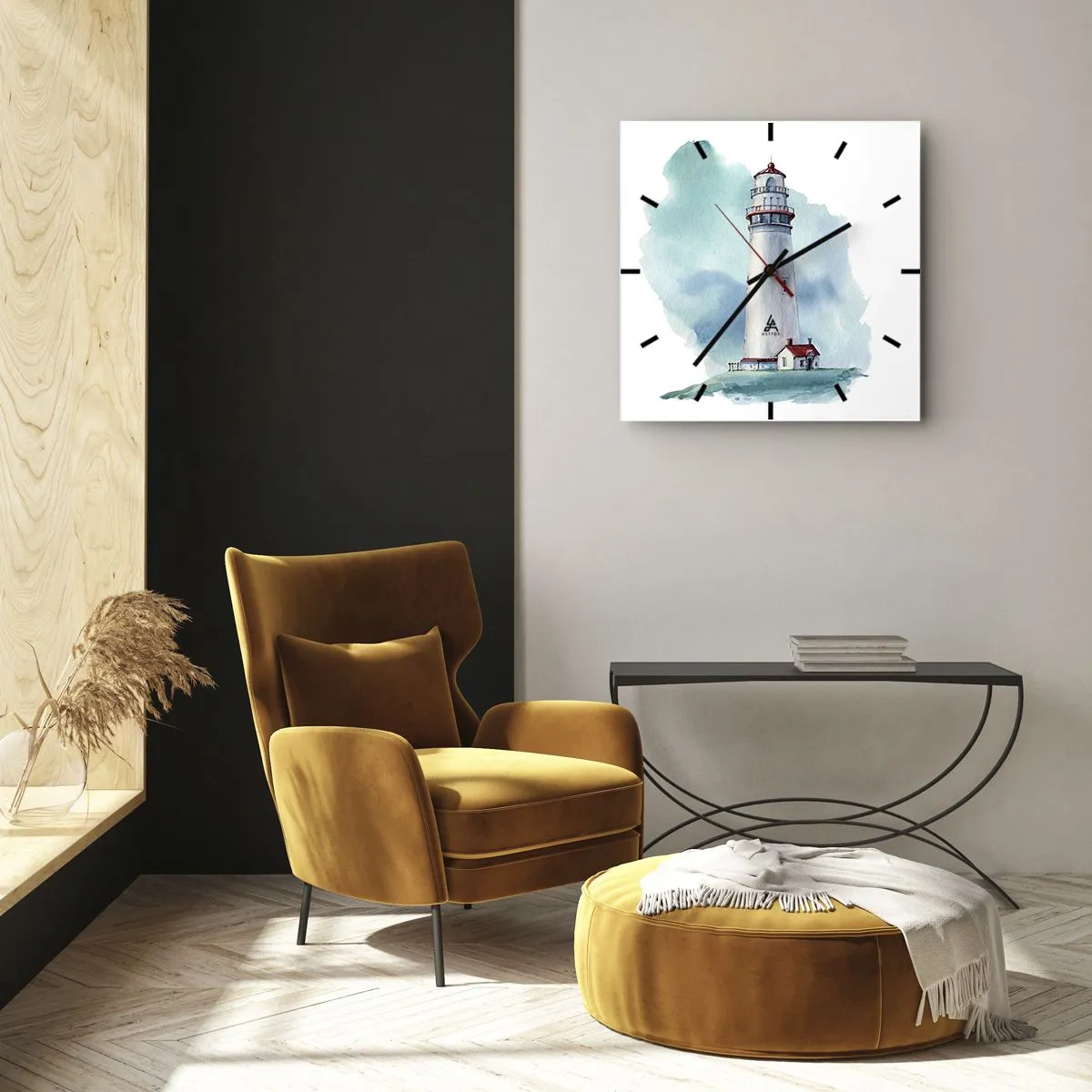 Wandklok - Klok - Blue's zachtaardige zus - 40x40 cm