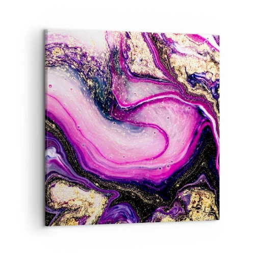 Schilderen op canvas - Een momentje achter de schermen - 50x50 cm