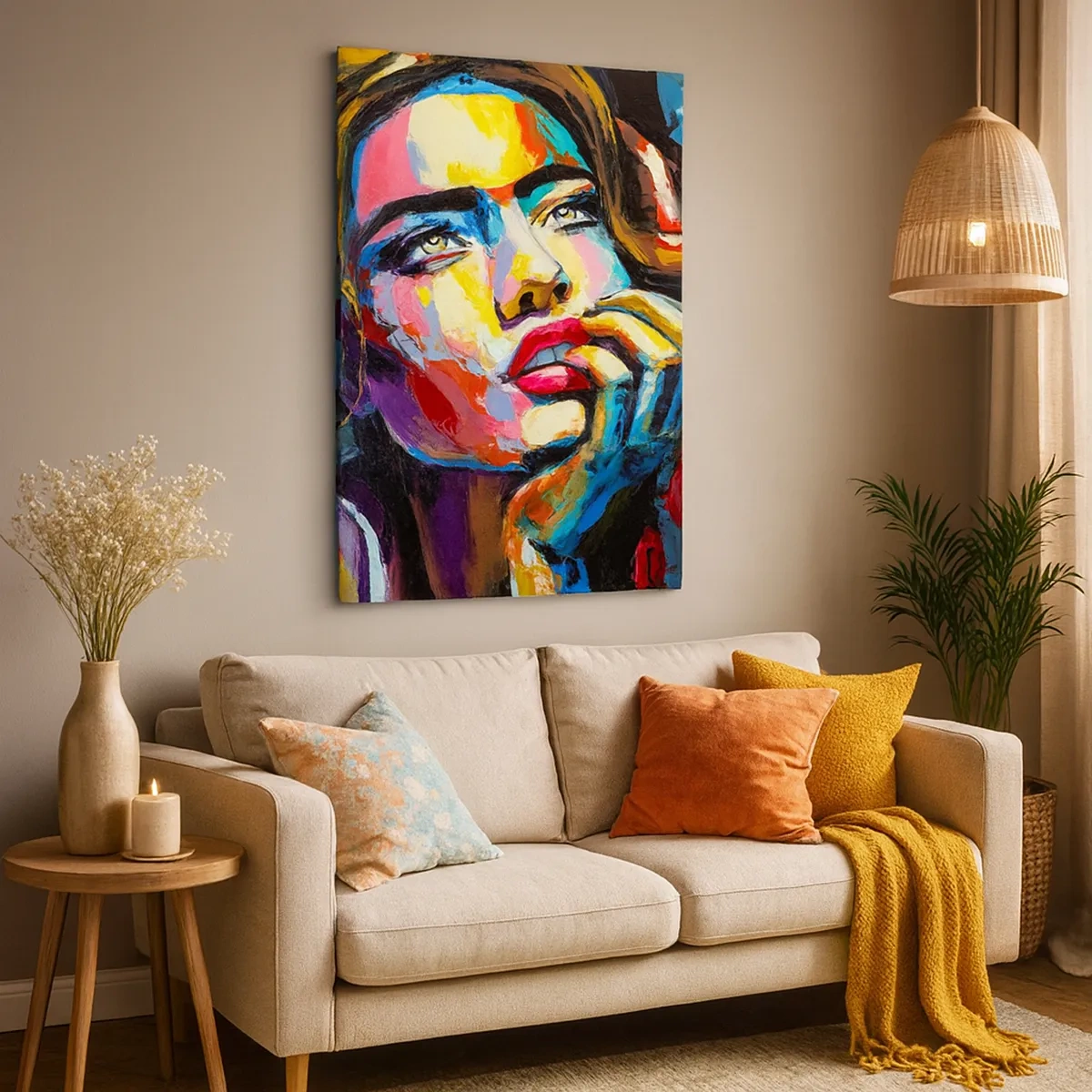 Schilderen op canvas - Dromen vliegen in de lucht als vogels - 50x70 cm