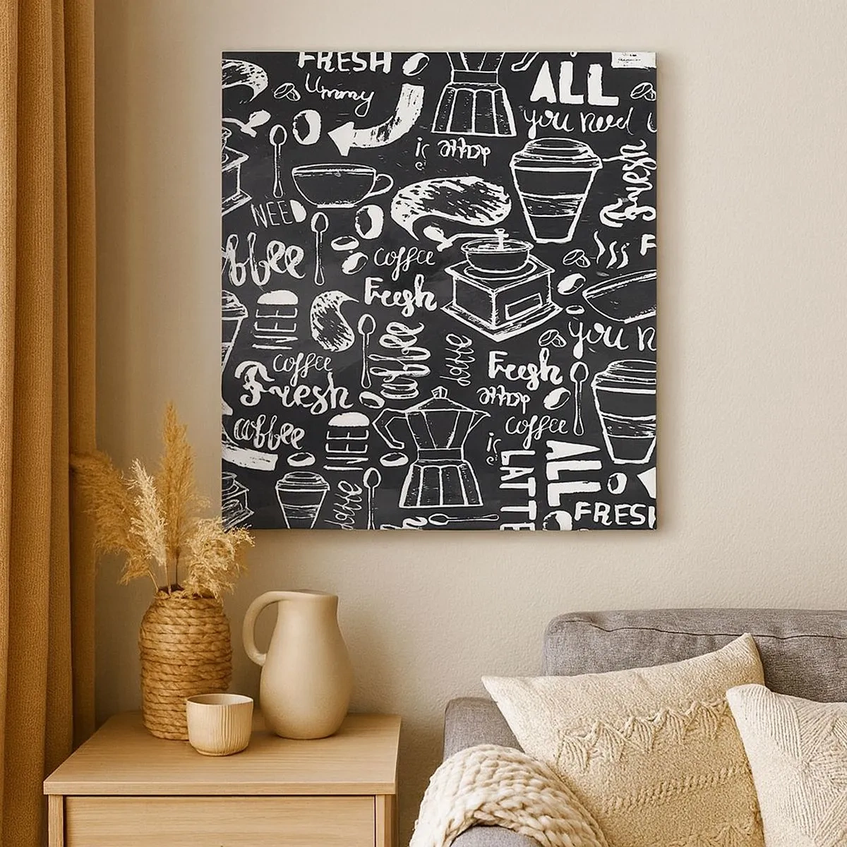 Schilderen op canvas - Alles wat je nodig hebt is… - 30x30 cm