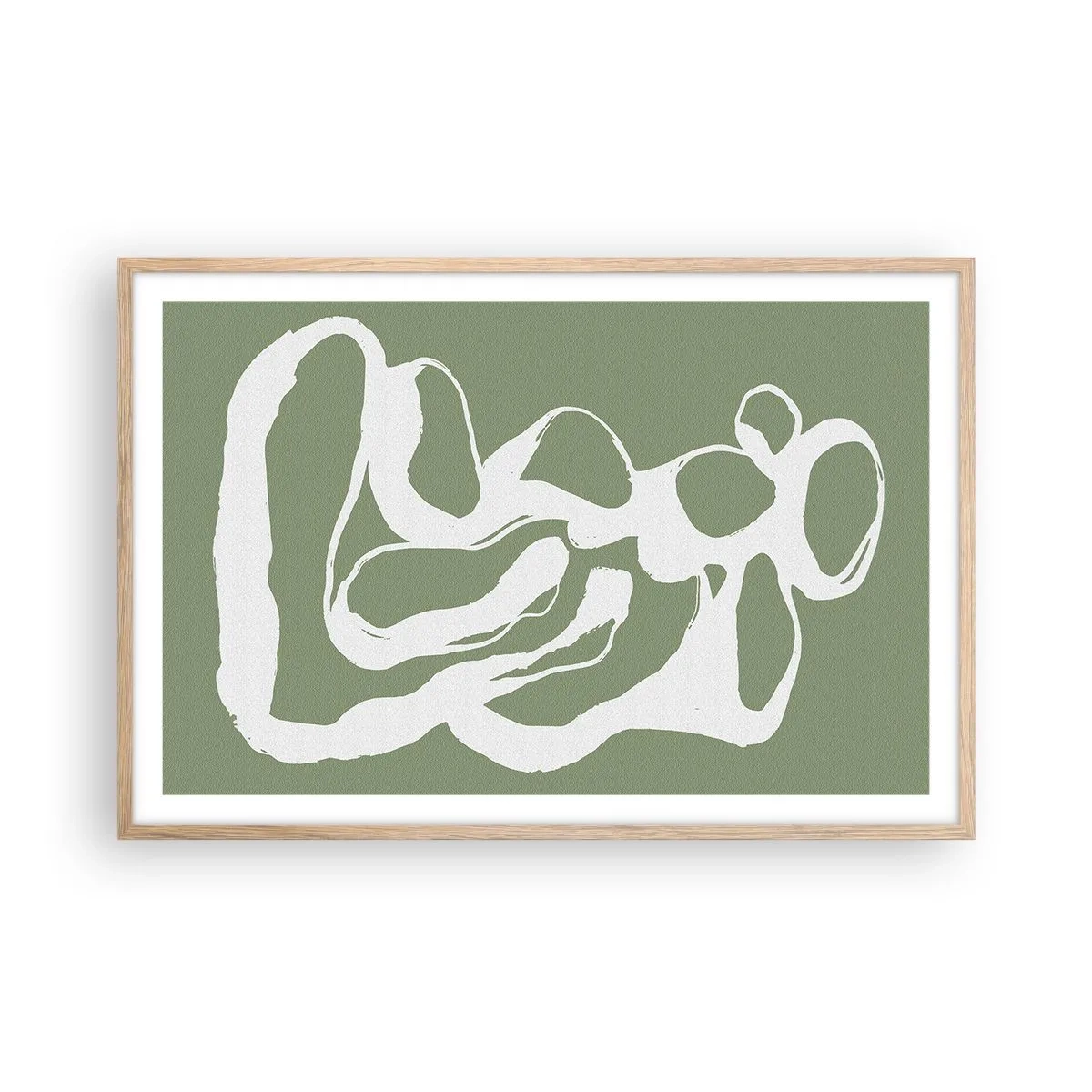 Een poster in een licht eiken lijst - De roep van de ruimte - 91x61 cm