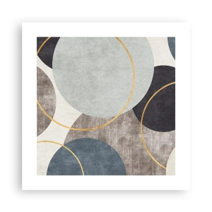 Poster - Wiel voor wiel - 40x40 cm