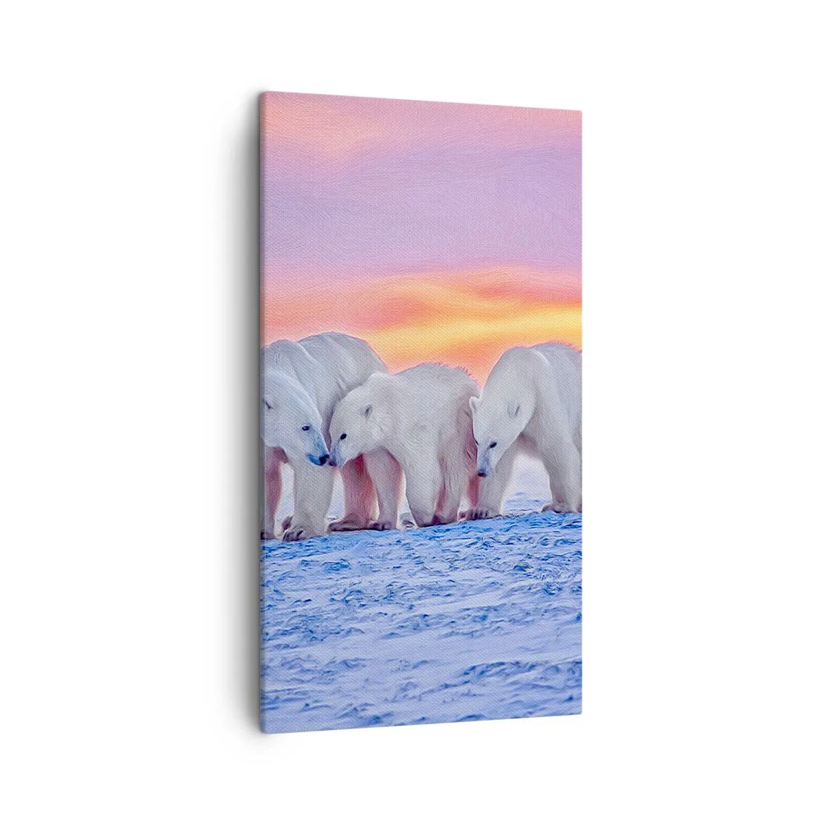 Schilderen op canvas - Familie warmte is genoeg - 45x80 cm
