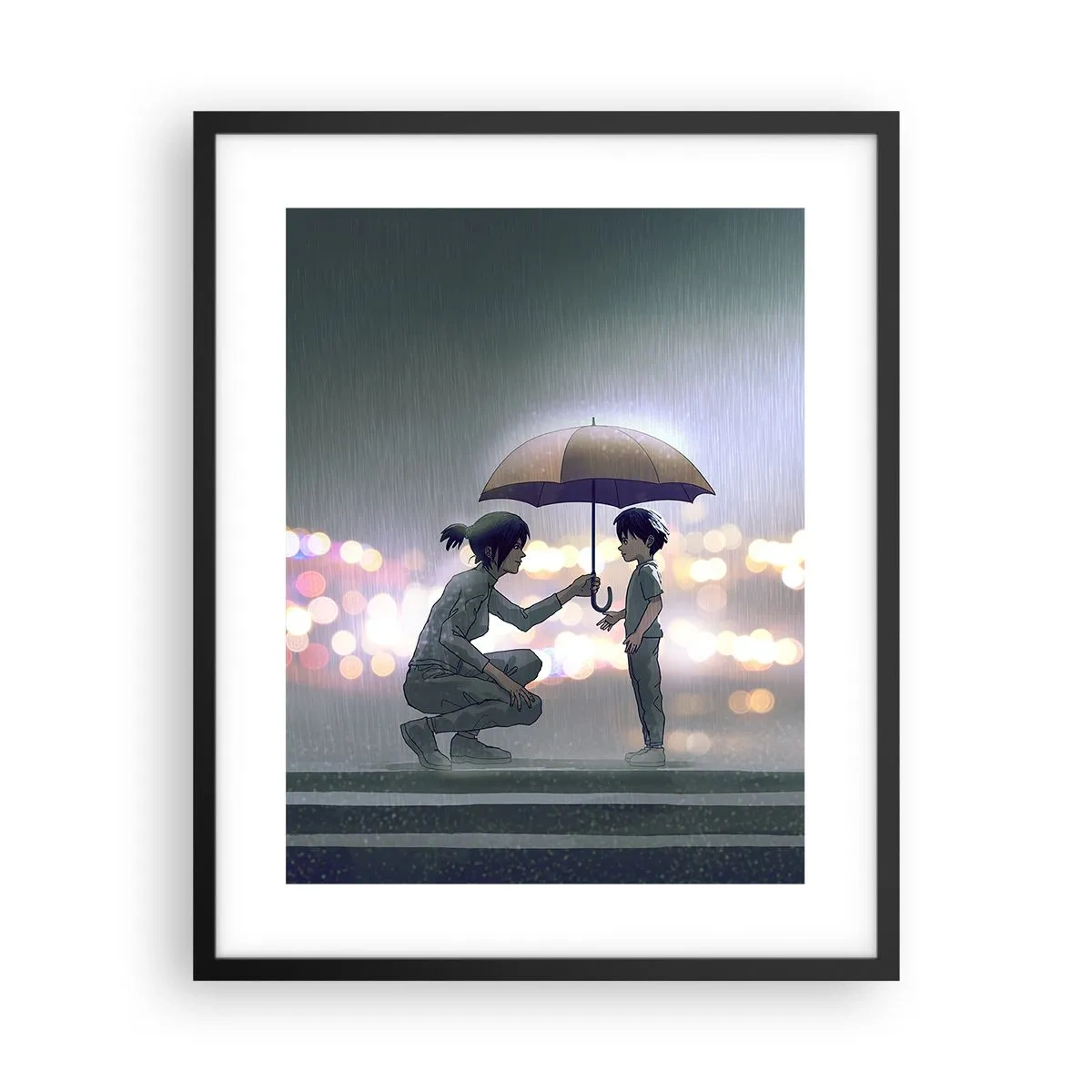 Poster in een zwarte lijst - En het is goed nu - 40x50 cm