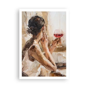 Poster - De smaak van een goed moment - 70x100 cm