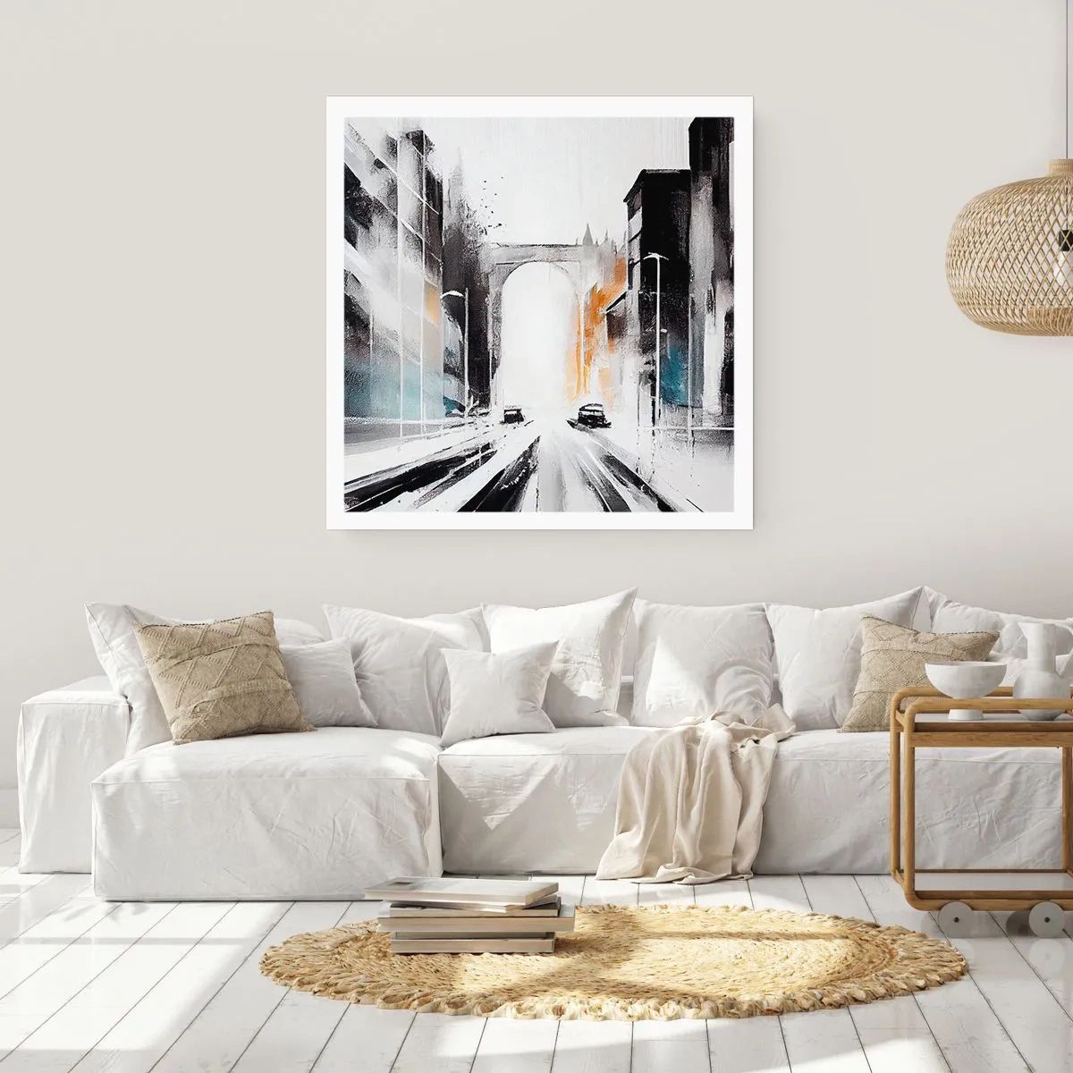 Poster - Stadsstudie: architectuur en beweging - 60x60 cm