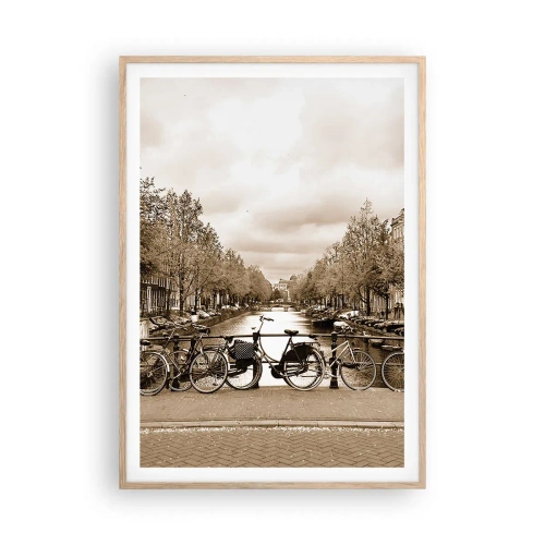 Een poster in een licht eiken lijst - Hollandse sfeer - 70x100 cm