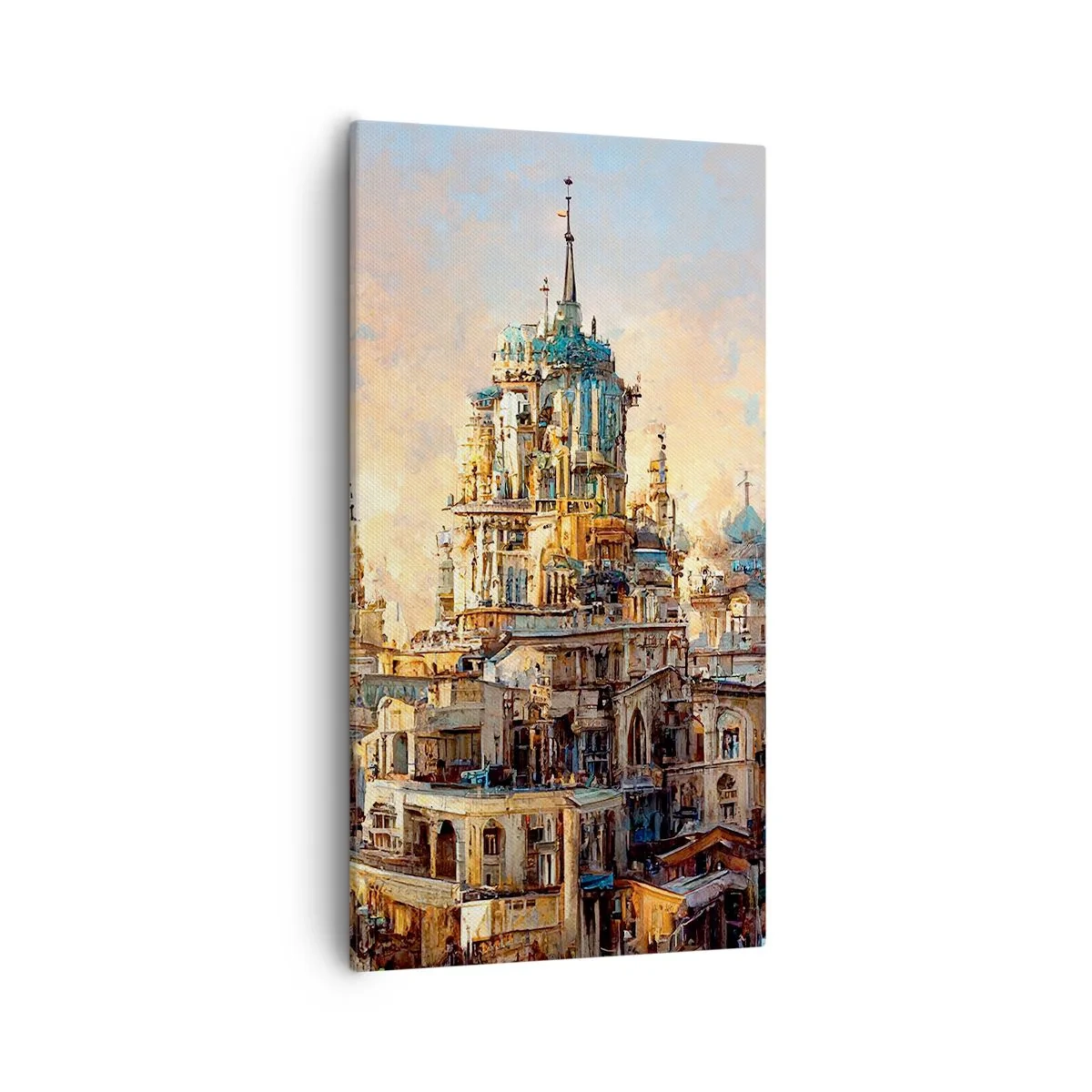 Schilderen op canvas - Stad der steden - 55x100 cm